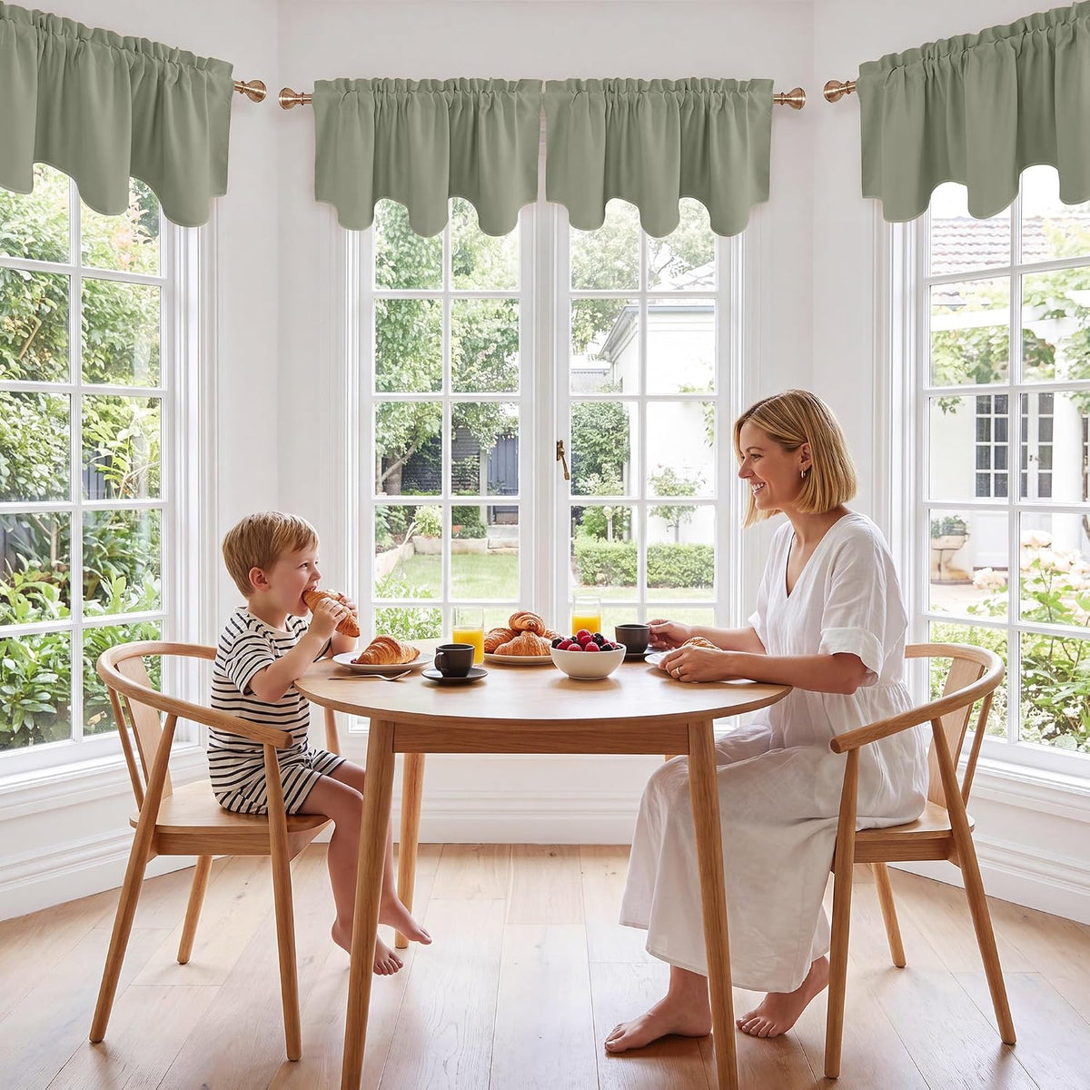 NICETOWN Curtain Valances Privacy Protection Blackout Window Valance