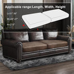 Leather Look Couch Cushion Covers Sofa Seat Slipcovers Sets Couches Furniture - Image 3