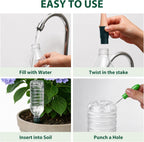 Terracotta Watering Spikes for Plastic Bottles, 5-Pack