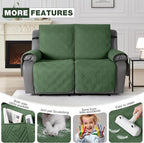 TAOCOCO 100% Waterproof Loveseat Recliner Covers 2 Seater, Split Loveseat Covers - Image 6