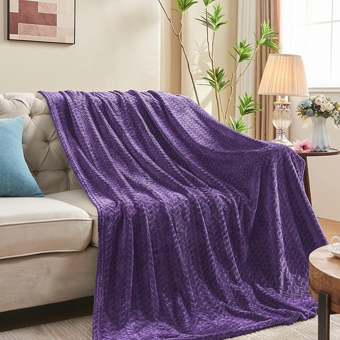inhand Fleece Throw Blanket, Super Soft Fuzzy Blanket - Image 4