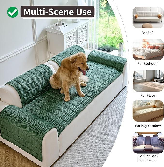 Couch Covers for Dogs Washable, Non Slip Couch Covers for Loveseat Sofa Pet - Image 6