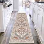 Yamaziot Washable Runner Rug, 2x8 Non-Slip Boho Vintage Hallway Rug Runner by Yamaziot