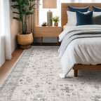 Hazo Haus Boho Light Grey 5x8 Living Room Rug - Image 3
