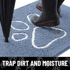 Smiry Dog Door Mat for Muddy Paws, Absorbent Dirt Trapper Non Slip Quick Dry - Image 2