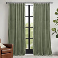 RYB HOME Extra Long Velvet Curtains 120 inches Long, High Ceiling Curtains by RYBHOME