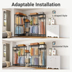 VIPEK V2 Heavy Duty Clothes Rack, Portable Metal Closet System, Black