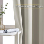 NICETOWN Natural Blackout Curtains 63 inch Long - Image 5