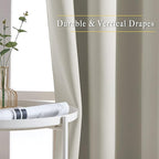 NICETOWN Blackout Natural Large Window Treatments - Image 5