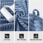 REDKISS Blue Bath Towels Set 6 Piece - Microfiber Bathroom Towels of 6 Large, Highly Absorbent Bath Towel, Soft Shower Towel for Bathroom, Hotel 2 Bath Sheet 2 Hand Towel 2 Washcloths