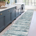 KOZYFLY Modern Abstract Hallway Runner Rug, 2.6x16 Washable Rug Runner Non-Slip - Image 7
