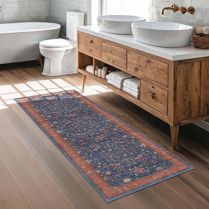Hazo Haus Navy Blue Runner Rug 2x7 - Image 8