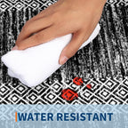 GarveeHome Washable Rug 5x7 Modern Bordered Rug - Image 5