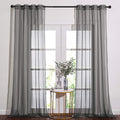 NICETOWN Sheer Curtains 120" Extra Long Voile Texture, Grommet Top Soft Voile by NICETOWN