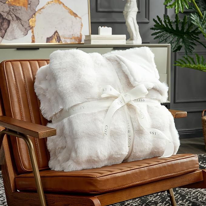 Cozy Bliss Faux Fur Throw Blanket - Image 3