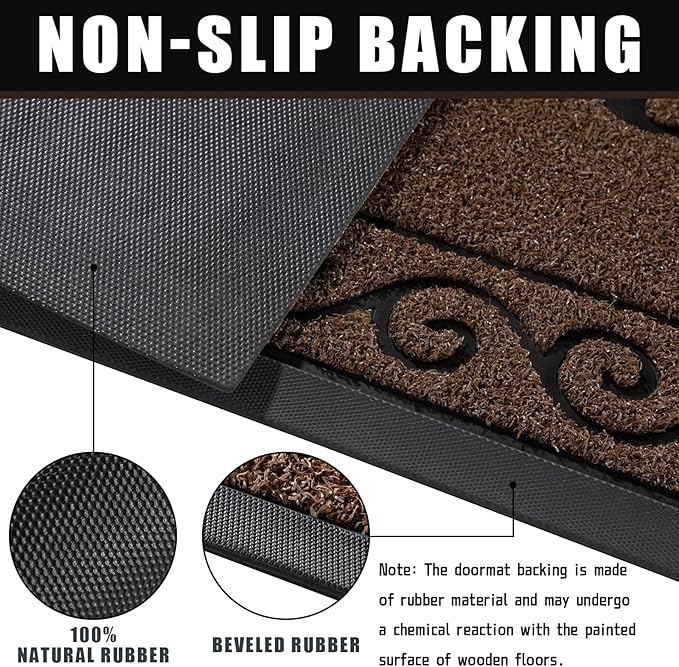 Yimobra Welcome Mat, Heavy Duty Sturdy Door Mats - Image 3