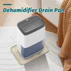 Daisypower Dehumidifier Drip Pan - 15 1/2''x10 1/2'' Leak-Proof Hard Plastic Pans with Raised Edge | Non-Slip & Water-Resistant | Protects Floors & Carpets | for Small Dehumidifiers/Humidifiers