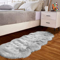 Goolela Grey Fluffy Fuzzy Furry Runner Rug 2x6 by Goolela