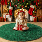 Amdrebio Dark Green Round Rug 6Ft - Image 8