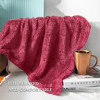 Exclusivo Mezcla Plush Fuzzy Fleece Bed Blanket Queen Size, Super Soft - Image 5