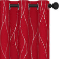 Deconovo Blackout Curtains, Christmas Red Curtain, Thermal Insulated by Deconovo