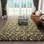 Ophanie Leopard Rugs for Living Room Bedroom, Fluffy Soft Fuzzy Cheetah Print - Image 3
