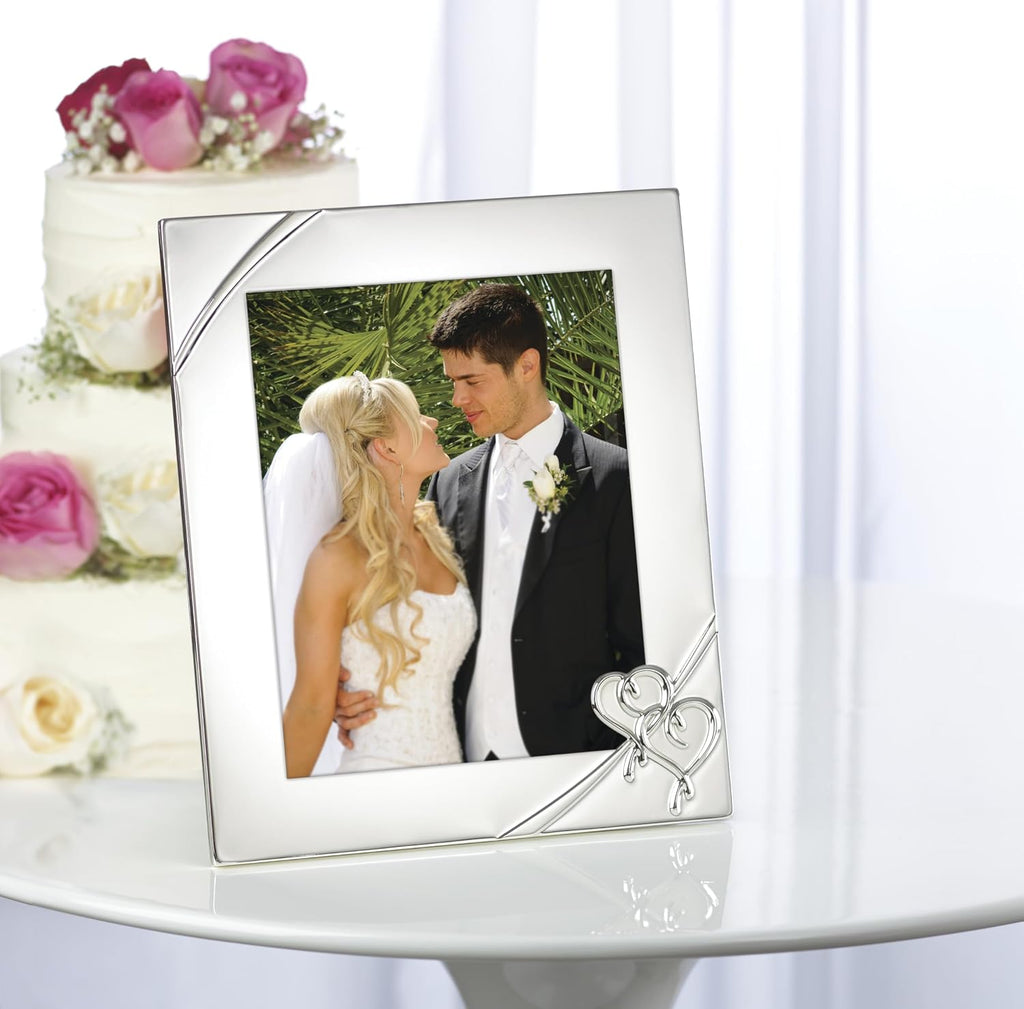Lenox True Love 8x10 Wedding Silverplate Picture Frame