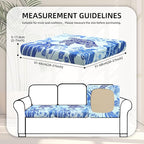 8Pcs Stretch Patio Cushion Covers, Outdoor Couch Covers Replacement, Outdoor - Image 2