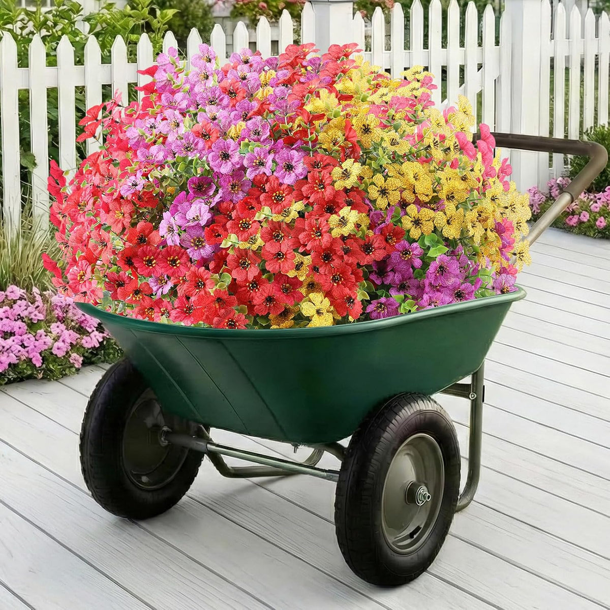 Artificial Flowers Fake Plants for Outdoors Summer Decoration