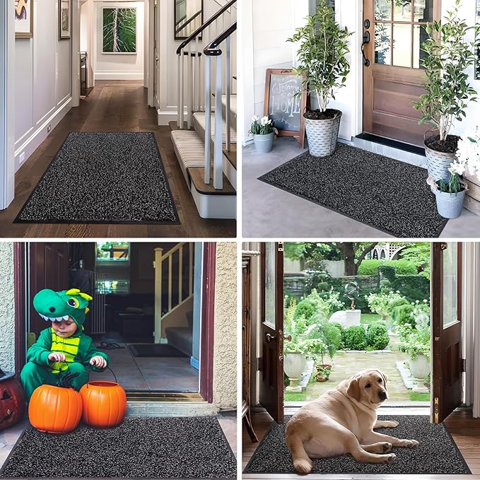 Mibao Front Door Mat, Dirt Trapper Welcome Mat - Image 9
