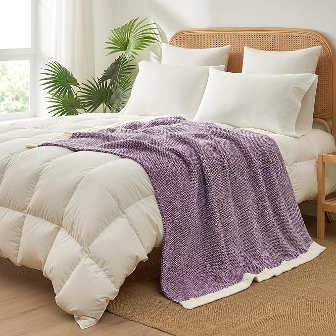 Snuggle Sac Buttery Purple Throw Blanket - Image 7