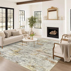 6x9 Area Rug for Living Room Washable 6x9 Non-Slip Modern Abstract Rugs for - Image 8