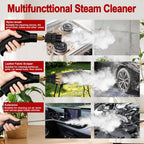 Steam Cleaner, Portable Pressurized Steamer for Cleaning with 14pcs Accessories, 6-Level Adjustable,15s Heat-Up, Handheld Steam Cleaner for Home, Tile, Dirt, Grout, Grease, Car Detailing (03-White)