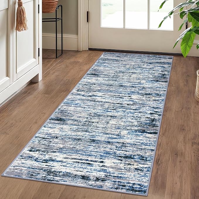 Lansny Modern Abstract Runner Rug 2x5 - Image 2