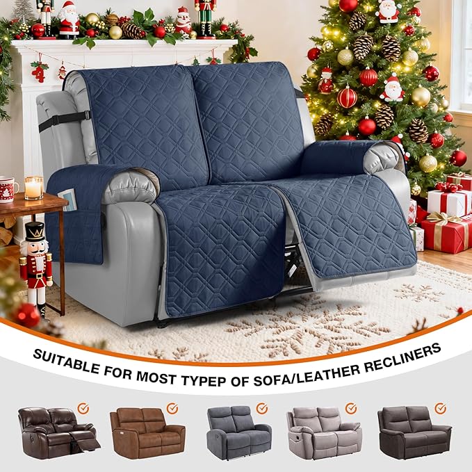 VANSOFY Waterproof Recliner Couch Covers, Sofa Covers 1-Piece Washable - Image 4