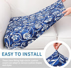hyha Printed Couch Cushion Covers, Floral Sofa Covers Washable - Image 4