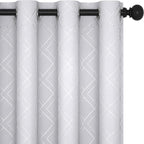 Deconovo White Room Darkening Curtains by Deconovo
