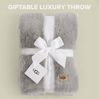 UGG Euphoria Faux Fur Throw Blanket, Oversized Warm Throw - Image 3
