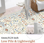 Yamaziot Washable Runner Rug 2x8 – Boho Non Slip Floral Hallway Runner Rug - Image 4