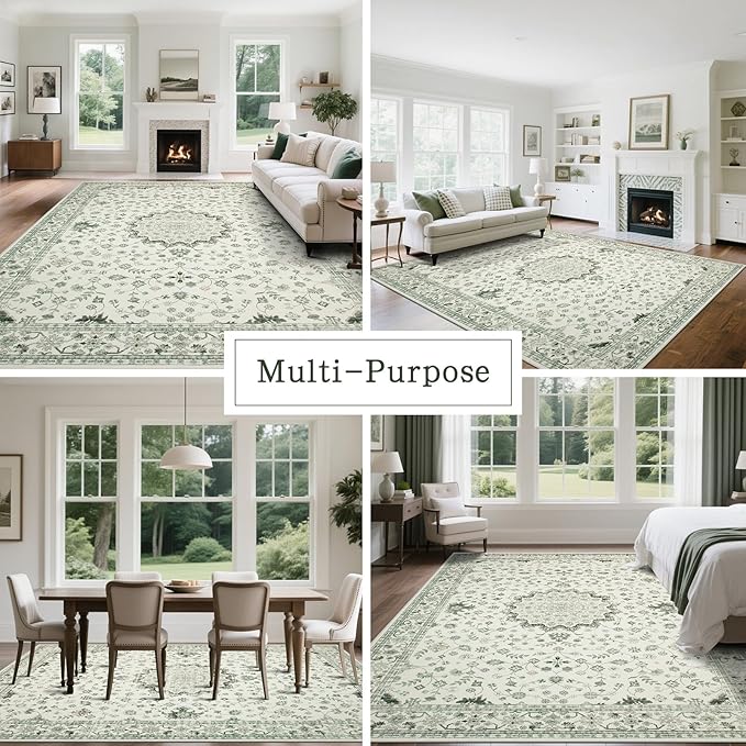 Washable Rugs 8x10 Area Rugs for Living Room, Rugs for Bedroom, Large Carpets - Image 5