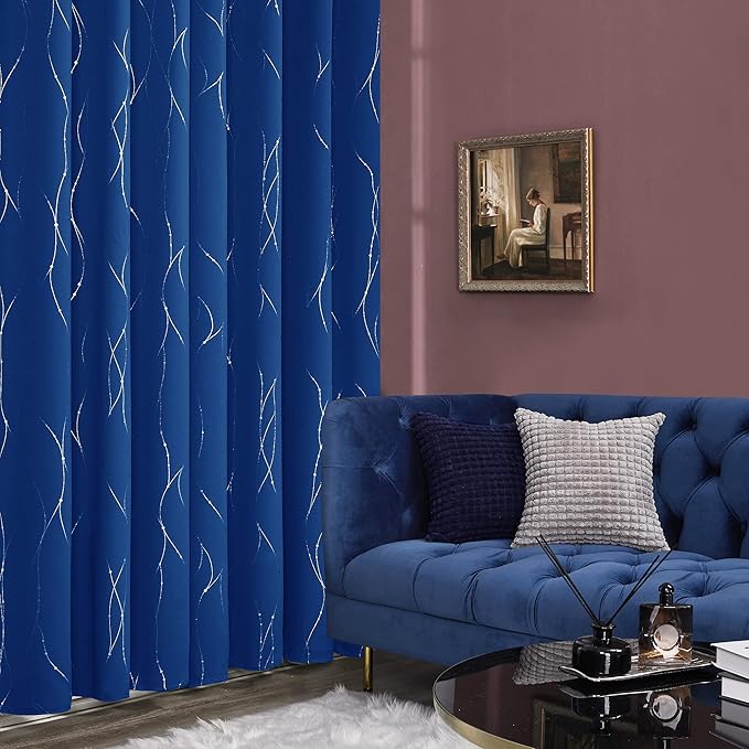 Deconovo Blackout Curtains, 38 x 90 Inch Drapes - Image 5