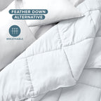Bare Home Duvet Insert Comforter (Queen, White)