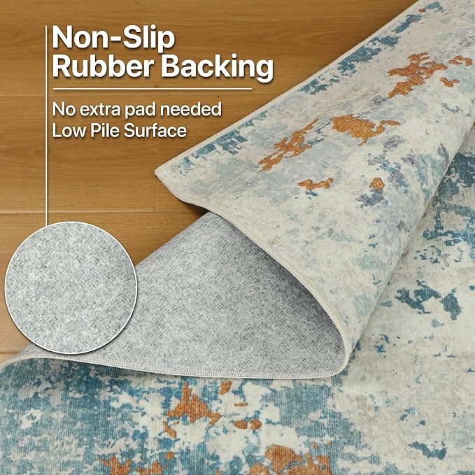 BEIMO Area Rugs 5x7 for Living Room Bedroom, Modern Abstract Machine Washable - Image 8