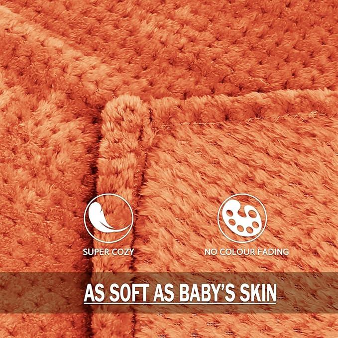Exclusivo Mezcla Fleece Bed Blanket Twin Size, Super Soft and Warm Blankets - Image 8