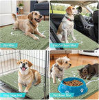 OLANLY Dog Door Mat for Muddy Paws 47x32, Paw Print Design, Absorbs Moisture - Image 7