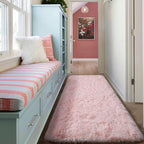 ONASAR Pink Runner Rugs for Bedroom Living Room, 2x6 Bedside Hallway Fluffy - Image 7