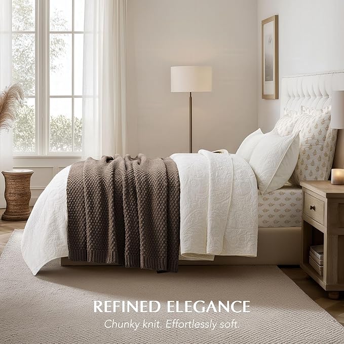 EVERGRACEHOME Chunky Chenille Knit Throw Blanket - Image 3