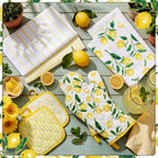 Tigeen 8-Pack Lemon Kitchen Decor Set Lemon Kitchen Accessories