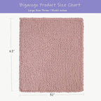 Bigacogo Chunky Knit Throw Blanket - Image 2