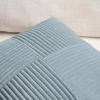 Fancy Homi Set of 2 Light Blue Euro Decorative Throw Pillow Covers 28x28 Inch - Image 4